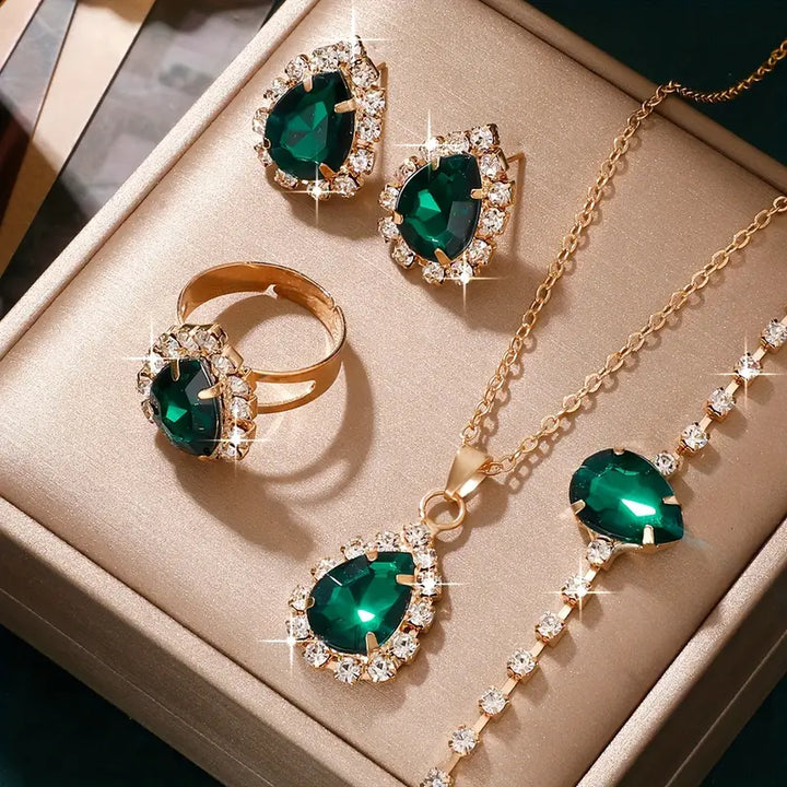 Elisandre Vermont Komplet Biżuterii Złoty