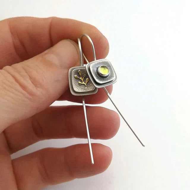 Kolczyki Kryształ Żółty