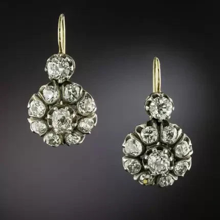 Kolczyki Vintage Mandala Cyrkon