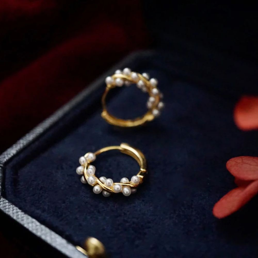 TWISTED PEARL EARRINGS (PARA)