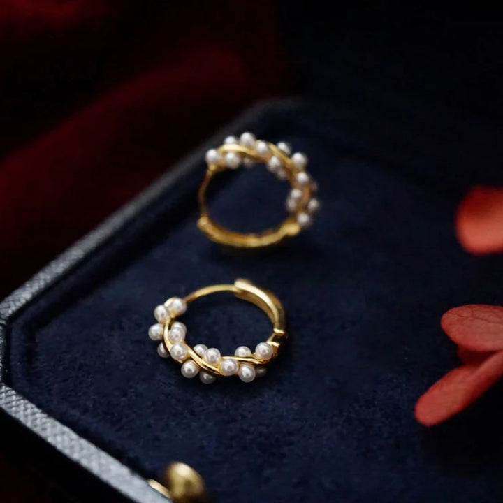 TWISTED PEARL EARRINGS (PARA)