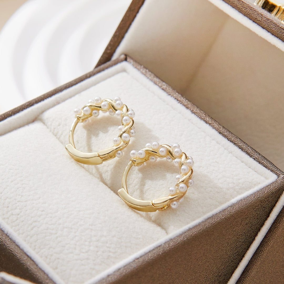 TWISTED PEARL EARRINGS (PARA)
