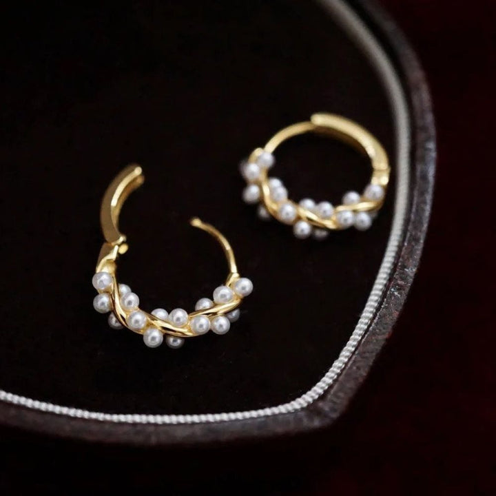 TWISTED PEARL EARRINGS (PARA)