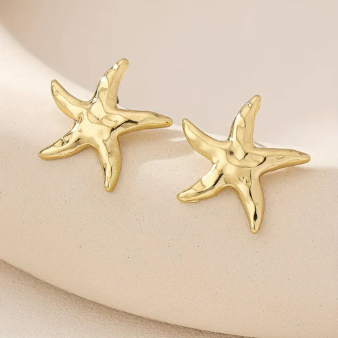 Kolczyki Rozgwiazda Złota