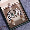 Kolczyki Zebra Perła
