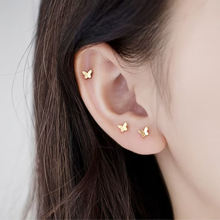 Kolczyki Papillon Małe Złote