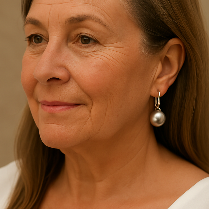 Kolczyki Koraliki Brąz