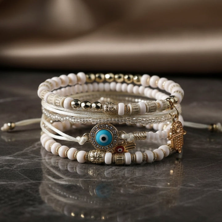 Zestaw Bransoletek Hamsa