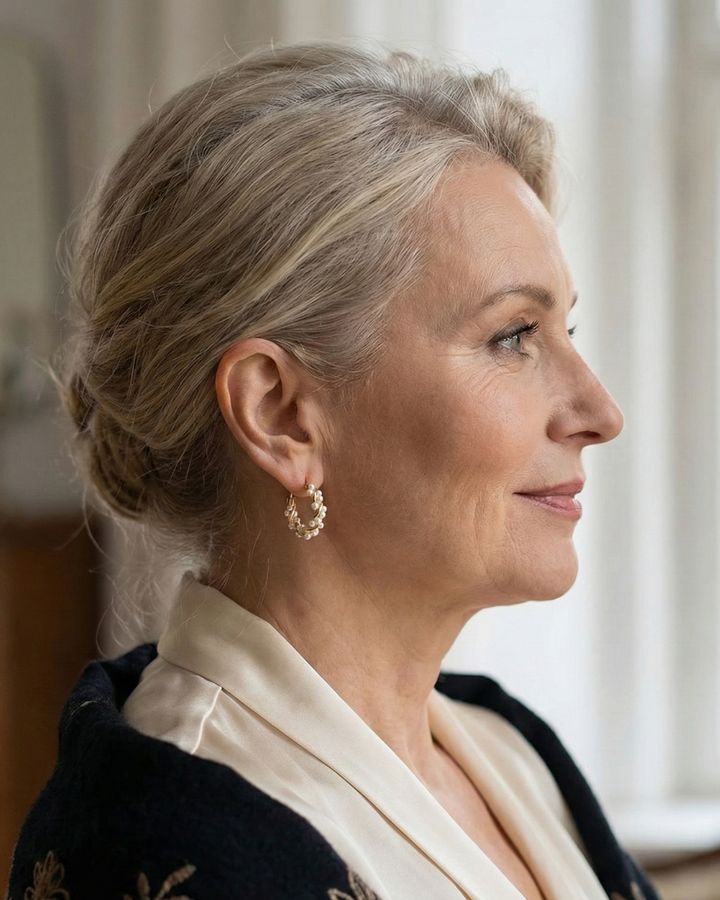 Eleganckie Kolczyki z Okrągłą Perłą