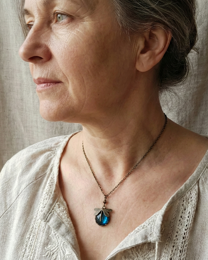 Vintage Naszyjnik Libelle