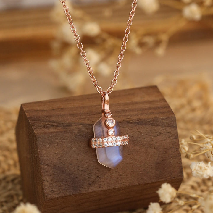 Naszyjnik Ema - Kamień Księżycowy