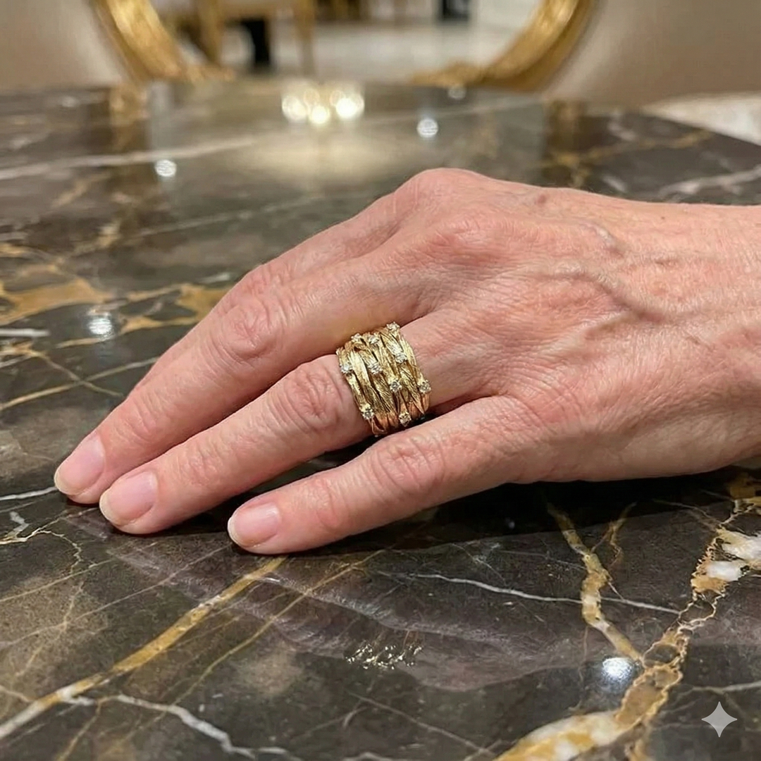 Pierścionek Vintage Złoty