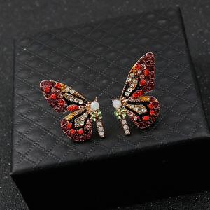 Kolczyki Szpilka Motyl Cyrkonie