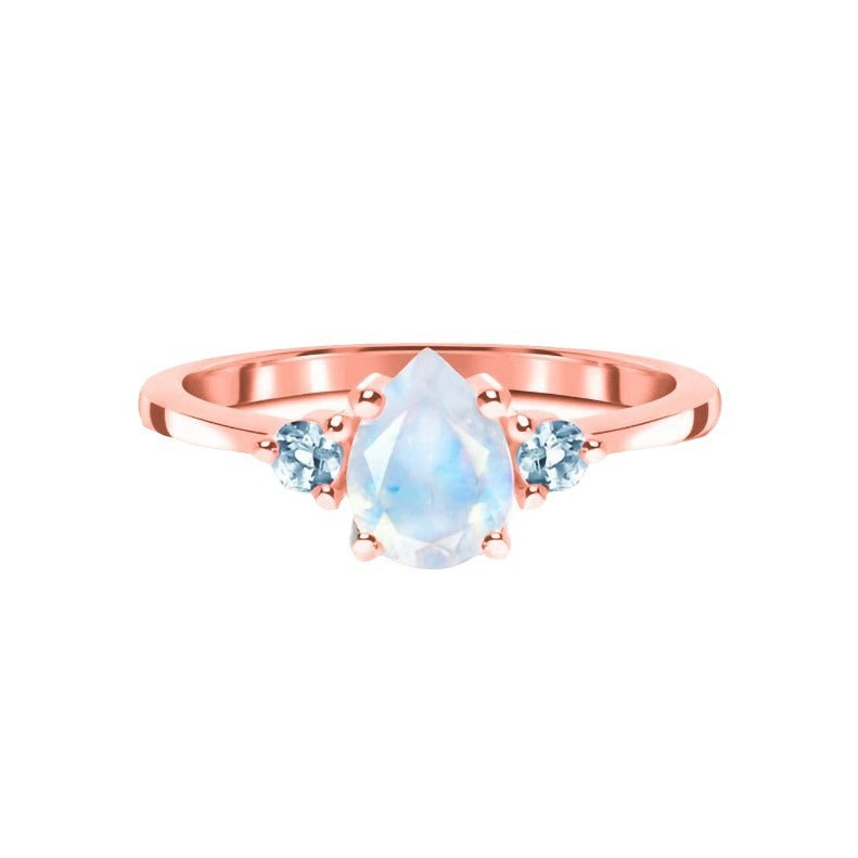 Pierścionek Luiza z Kamieniem Księżycowym