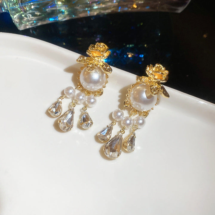 Kolczyki Ivoria Pearl Dew Drop | Złote