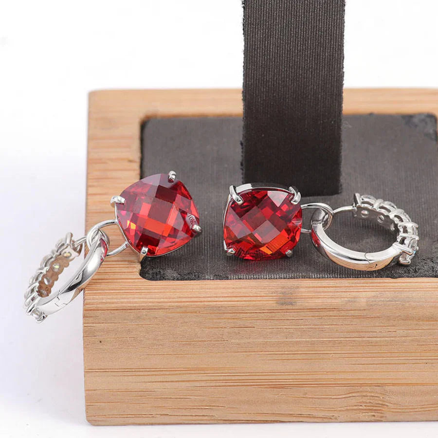 Kolczyki Rubin Diament