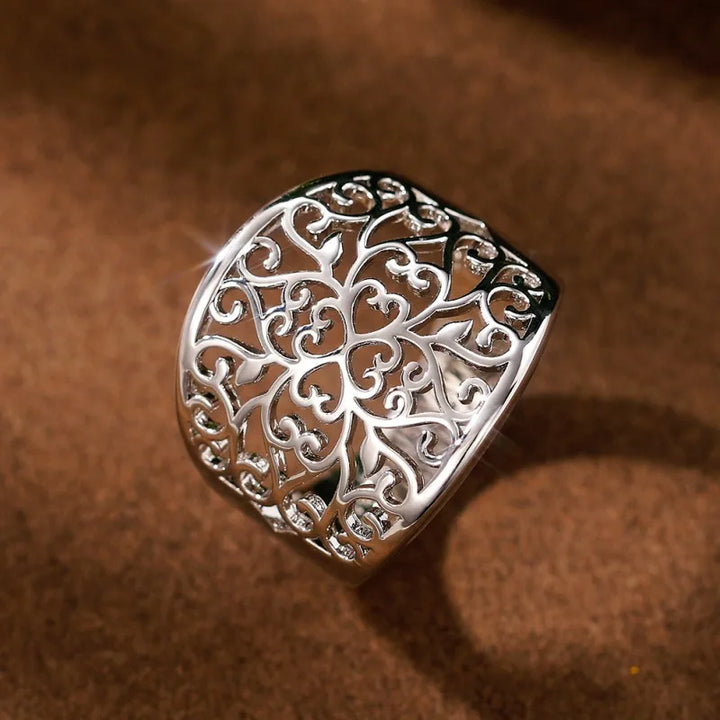 Pierścionek Serca Srebrne