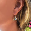 Kolczyki Boho Saturn Opal