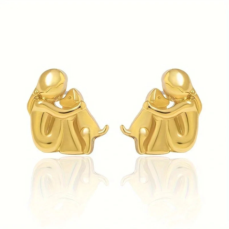 Kolczyki Koła Dwukolorowe – Srebro i Złoto