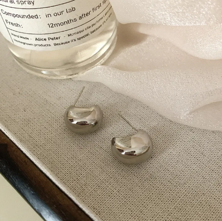 Kolczyki Nieregularne Metal