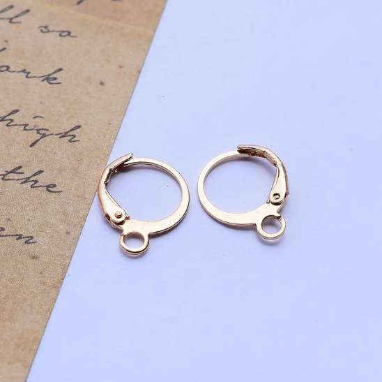 Haczyki Kolczyków Posłane Miedzią