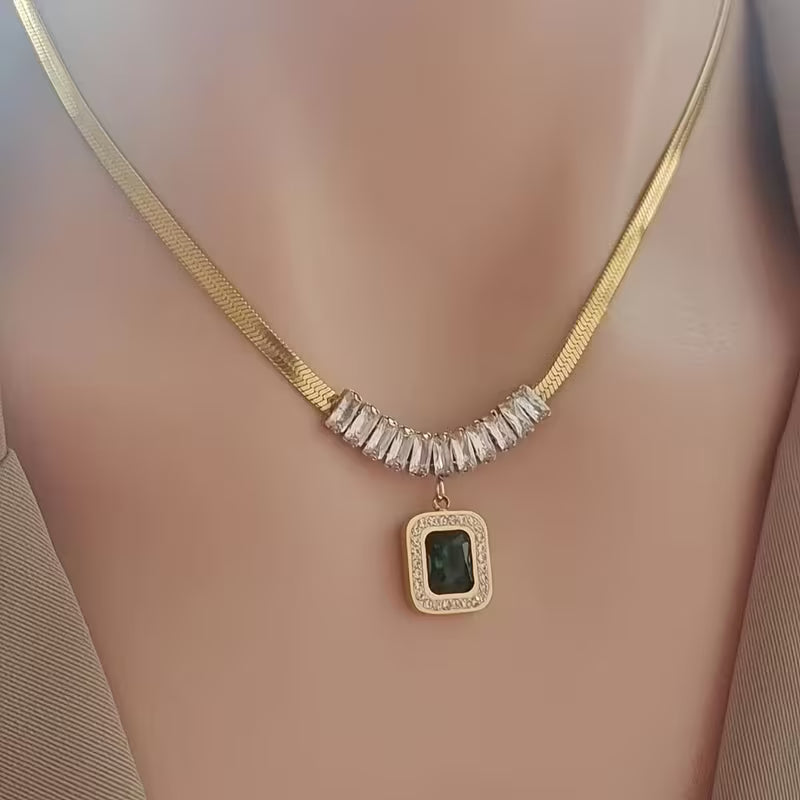 Regalia Prism Emerald Naszyjnik | Złoto