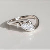 Pierścionek Sparkle Wide Cuff Ring