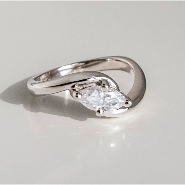 Pierścionek Sparkle Wide Cuff Ring