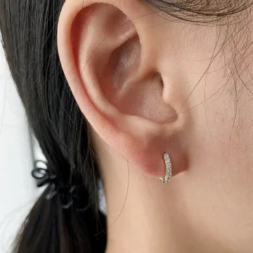 Kolczyki Złote Wisior Brzeg