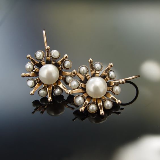 Kolczyki Vintage Starlight Pearl