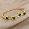 Bransoletka Verde Hearts — złota