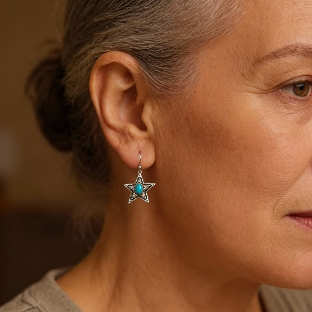 Kolczyki z kamieniem księżycowym