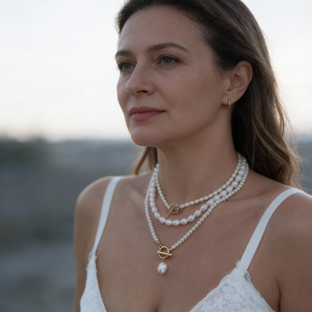 Elegancki naszyjnik z pereł