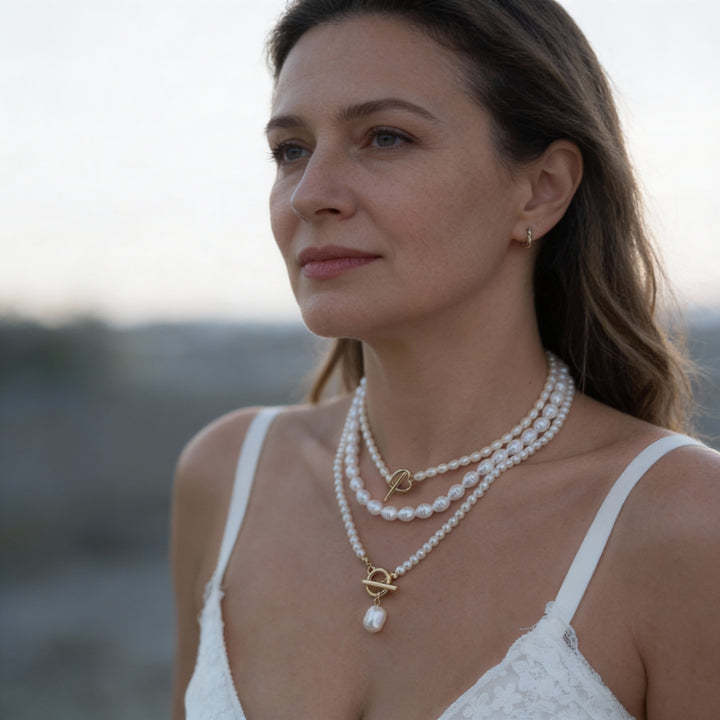 Elegancki naszyjnik z pereł