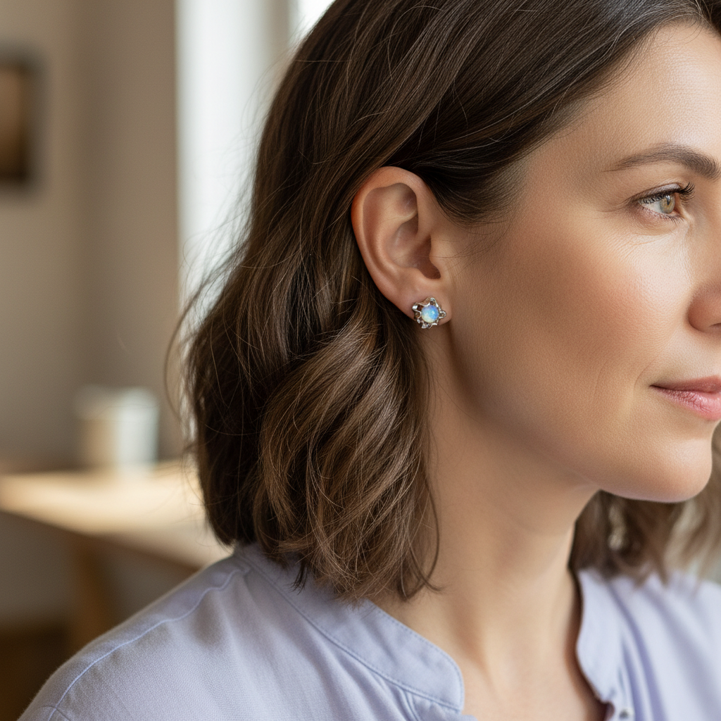 Kolczyki Pełnia Księżyca