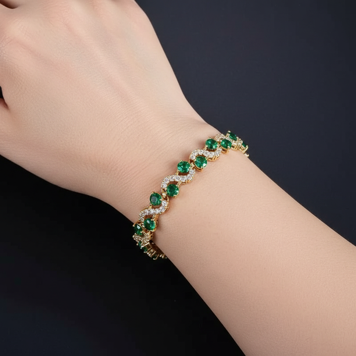 Bransoletka Diana ze Szmaragdem