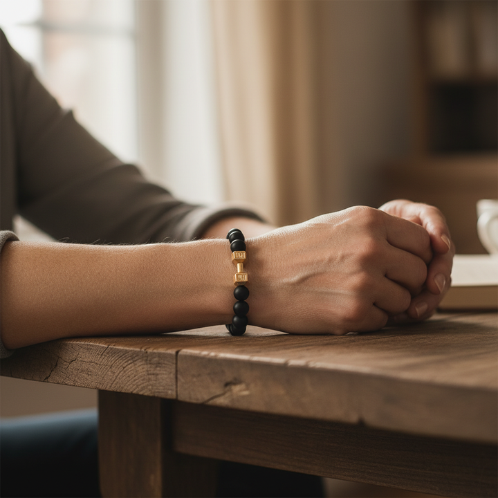 Bransoletka aromaterapeutyczna z kamieni lawy