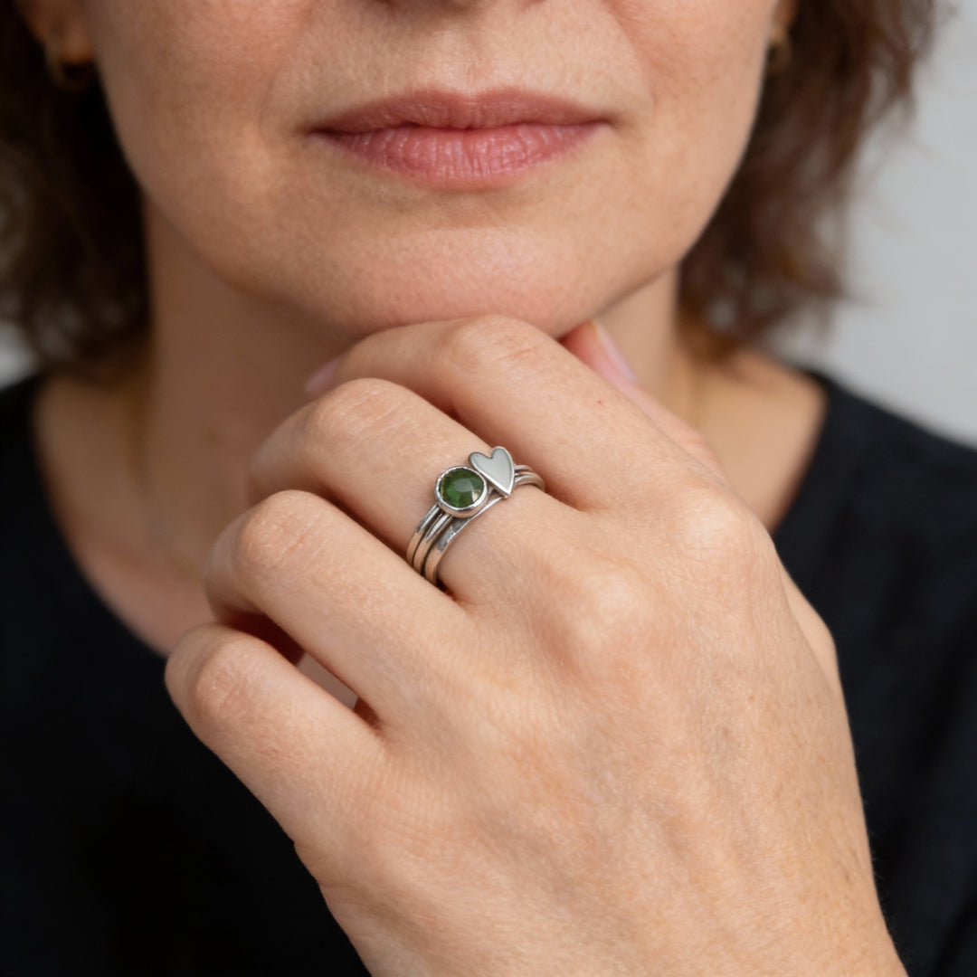 Pierścionek Stary Serce w Srebrze