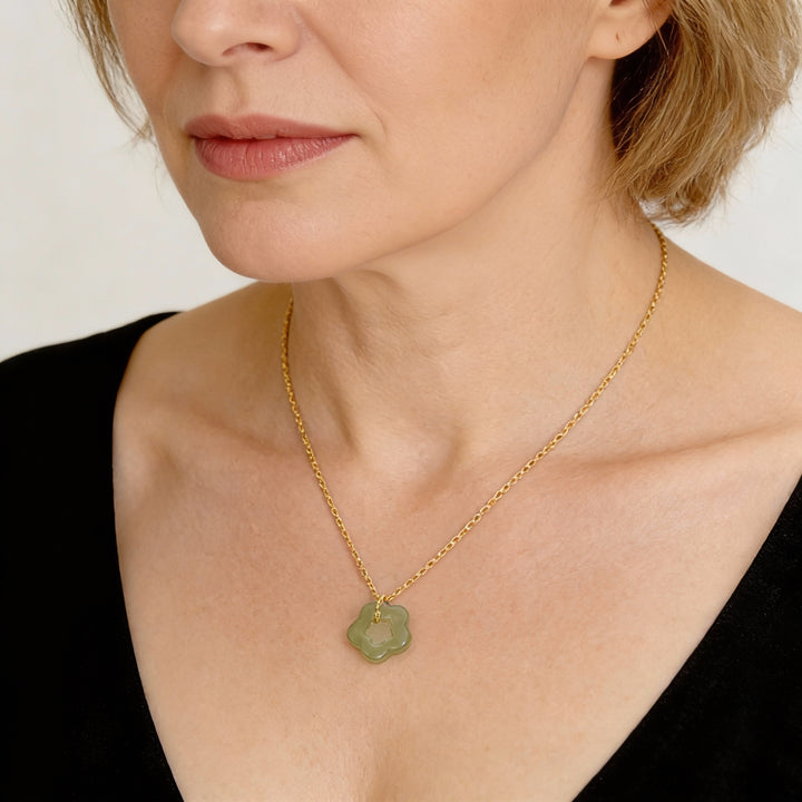 Naszyjnik - Kwiat z Jaspisem