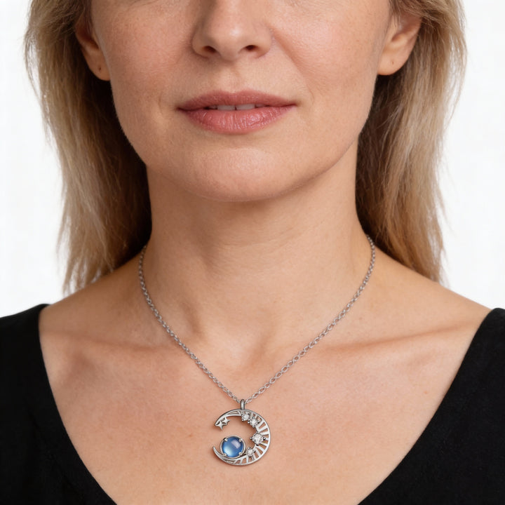 Naszyjnik Kamień Księżycowy - Wisór Księżyca