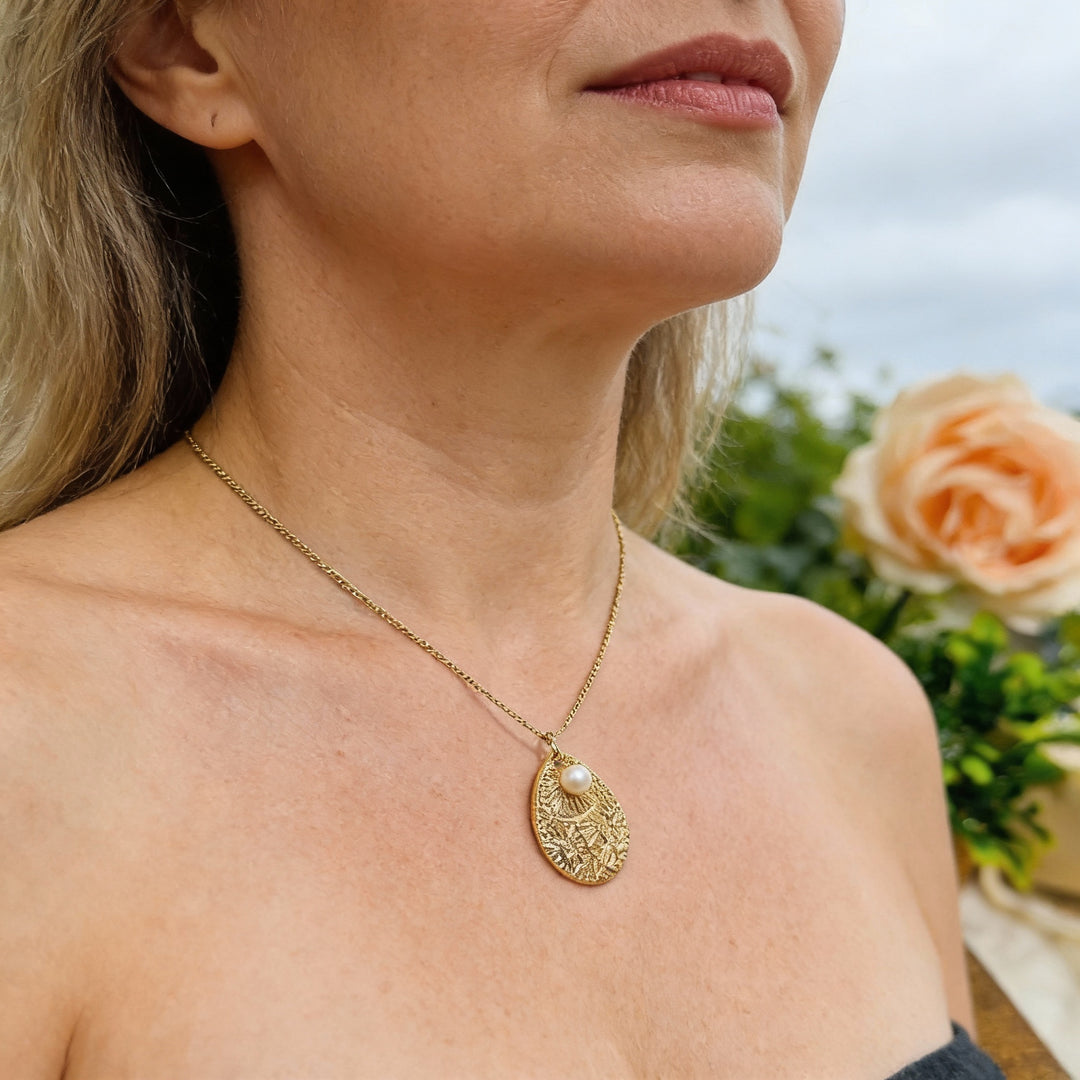 Naszyjnik Maryna - Perły w Kształcie Łzy