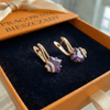 Kolczyki Zephira Crownlight Pave | Różowe Złoto