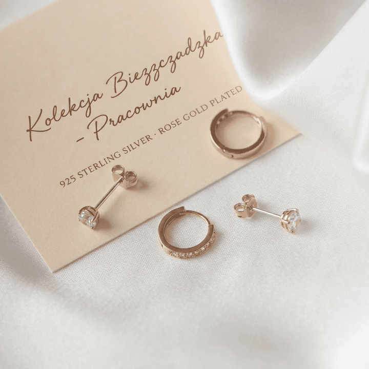 Komplet kolczyków z kamieniem Dara Brillane | Złoto