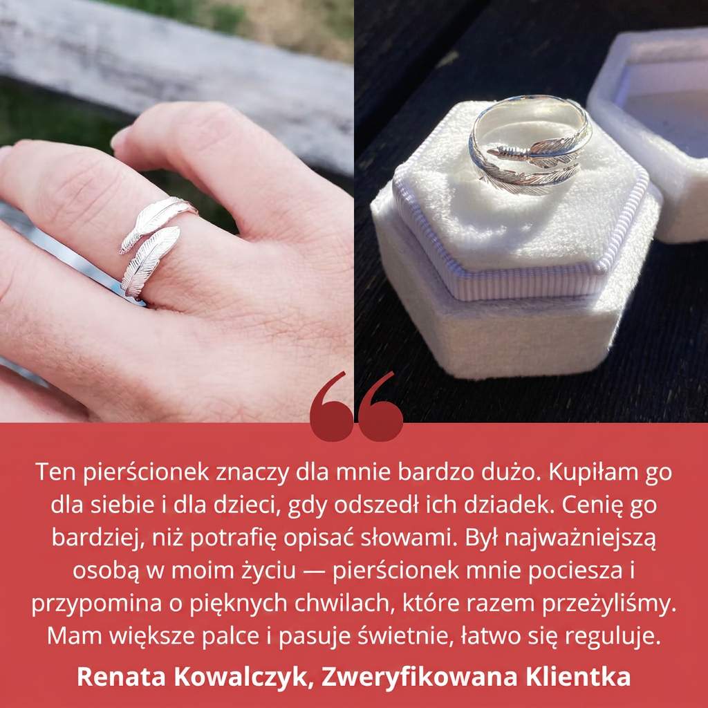 Pierścionek "Piórko Anioła"