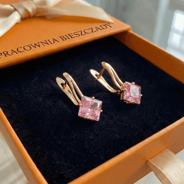 Kolczyki Rosaluxe Crownlight | Różowe Złoto